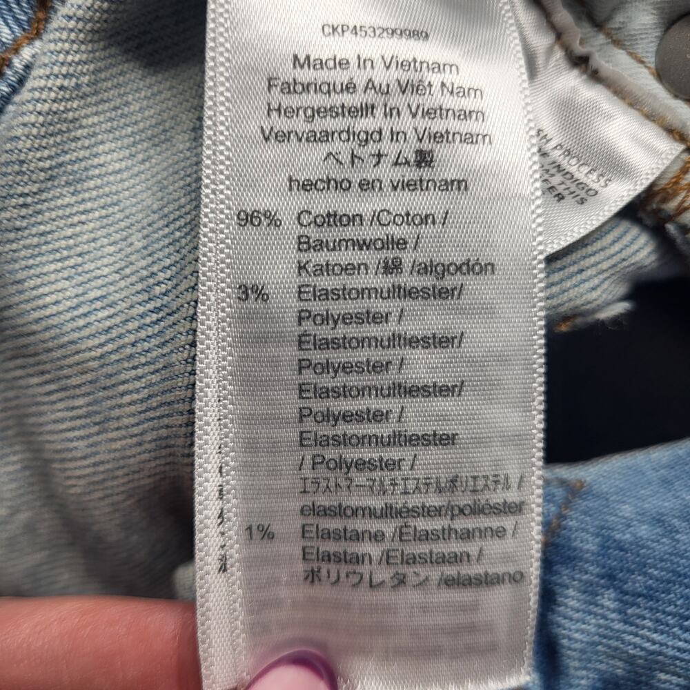 Madewell Petite Perfect Vintage Jeans Light Coffee Wash Worn In Edition Rip 26P - Picture 13 of 14